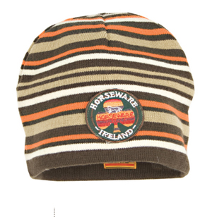 Horseware Newmarket Striped Hat - Chocolate